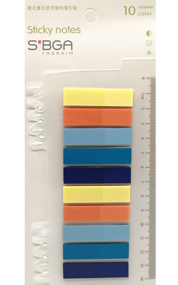 Şeffaf Renkli Postit Post-it Post It. Kitap Ayracı Ayraç Postit Sticker Not Kağıdı 200 Yaprak