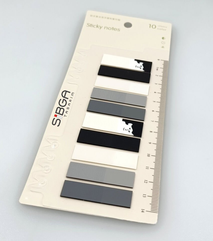 Şeffaf Plastik Postit Post-it Post It. Kitap Ayracı Ayraç Postit Sticker Not Kağıdı 200 yaprak