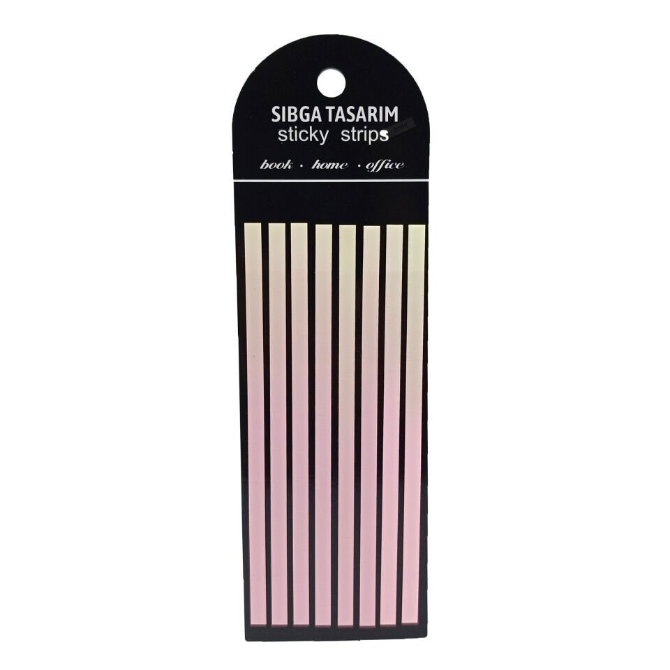 Premium Ebruli Renkli Uzun Şerit Şeffaf Postit Post-it Post It. Kitap Ayracı 160 Yaprak