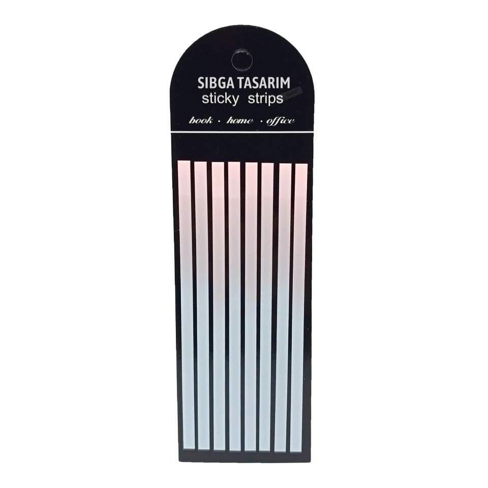 Premium Ebruli Renkli Uzun Şerit Şeffaf Postit Post-it Post It. Kitap Ayracı 160 Yaprak