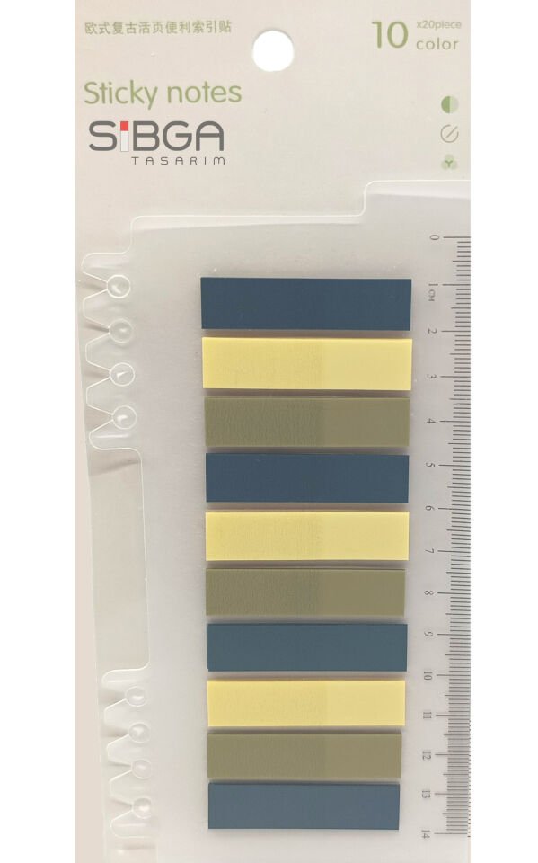 Şeffaf Renkli Postit Post-it Post It. Kitap Ayracı Ayraç Postit Sticker Not Kağıdı 200 Yaprak