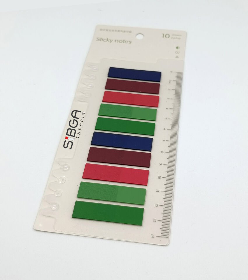 Şeffaf Renkli Postit Post-it Post It. Kitap Ayracı Ayraç Postit Sticker Not Kağıdı 200 Yaprak