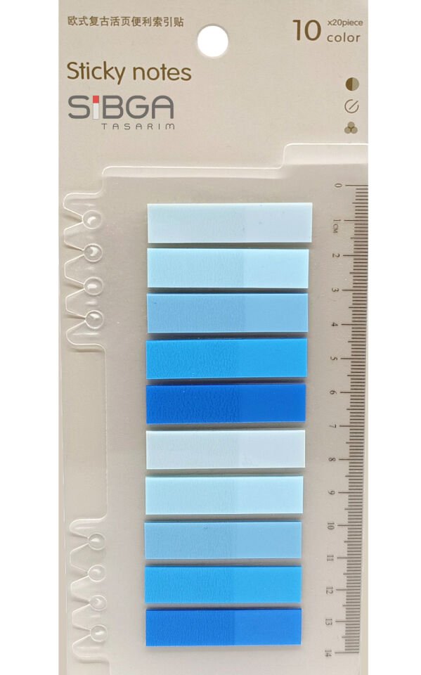 Şeffaf Renkli Postit Post-it Post It. Kitap Ayracı Ayraç Postit Sticker Not Kağıdı 200 Yaprak