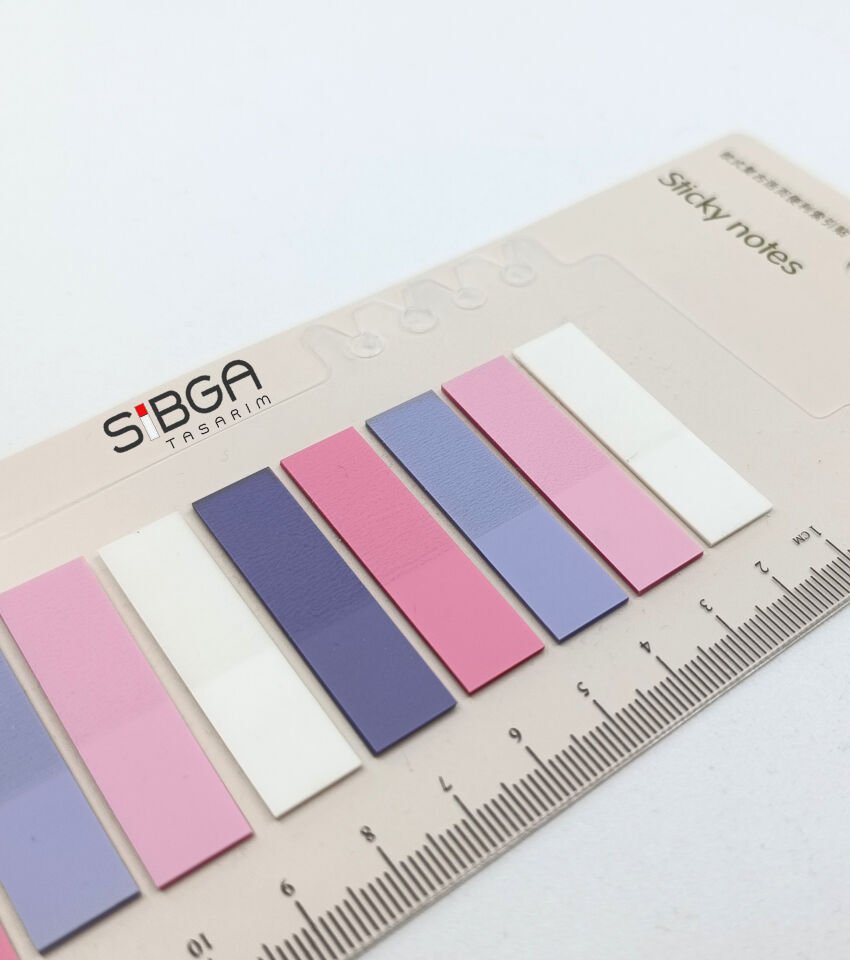 Şeffaf Renkli Postit Post-it Post It. Kitap Ayracı Ayraç Postit Sticker Not Kağıdı 200 Yaprak