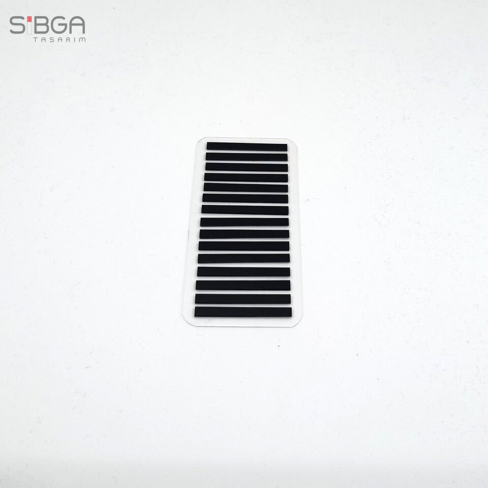Siyah İnce Şerit Postit 300 yaprak Şeffaf Renkli Post-it Post It. Kitap Ayracı Ayraç Sticker
