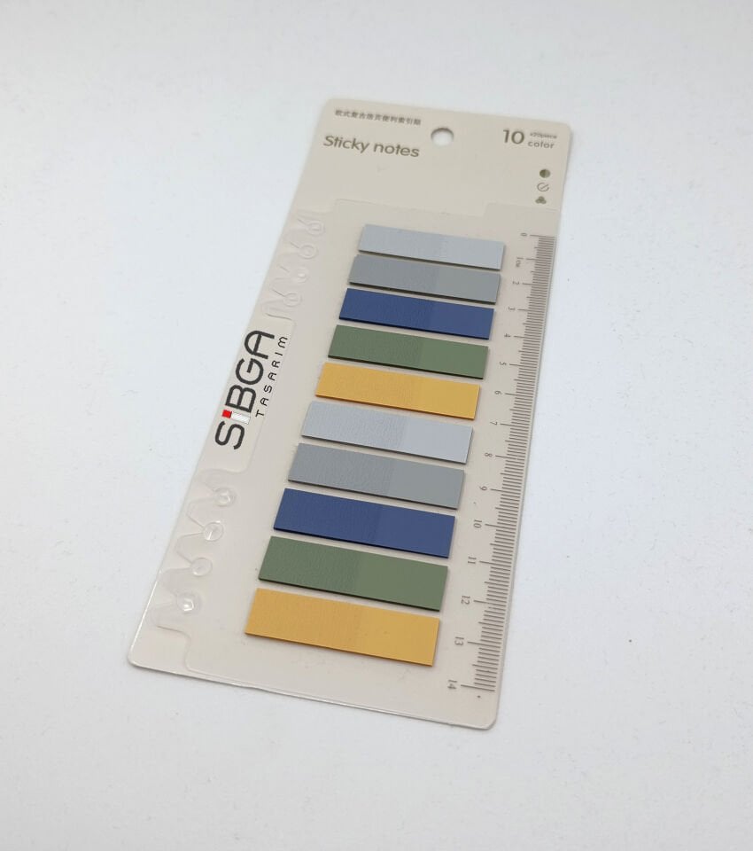 Şeffaf Renkli Postit Post-it Post It. Kitap Ayracı Ayraç Postit Sticker Not Kağıdı 200 Yaprak
