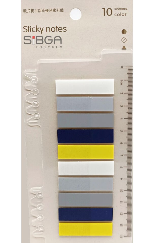 Şeffaf Renkli Postit Post-it Post It. Kitap Ayracı Ayraç Postit Sticker Not Kağıdı 200 Yaprak