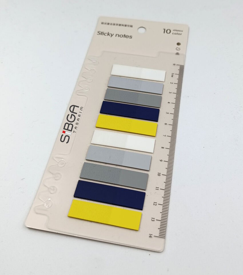 Şeffaf Renkli Postit Post-it Post It. Kitap Ayracı Ayraç Postit Sticker Not Kağıdı 200 Yaprak