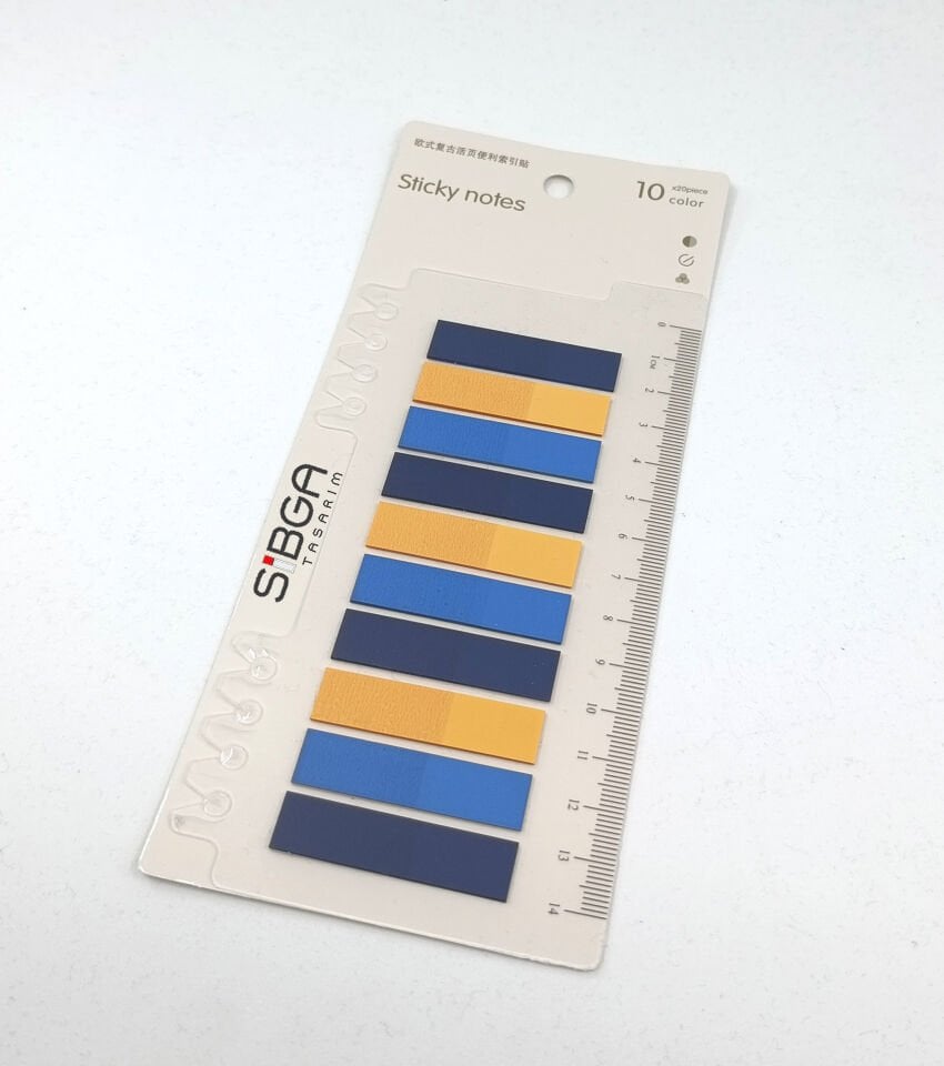 Şeffaf Renkli Postit Post-it Post It. Kitap Ayracı Ayraç Postit Sticker Not Kağıdı 200 Yaprak