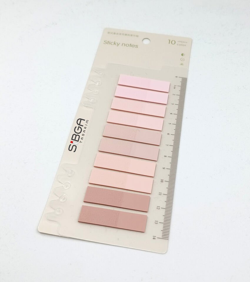 Şeffaf Renkli Postit Post-it Post It. Kitap Ayracı Ayraç Postit Sticker Not Kağıdı 200 Yaprak