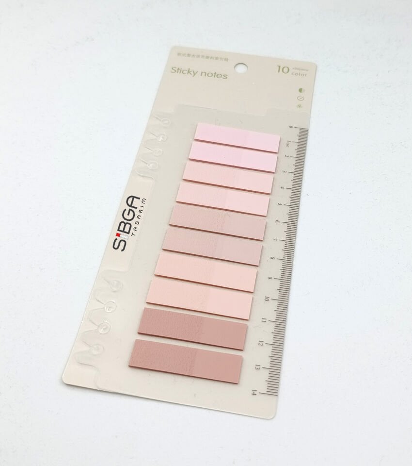 Şeffaf Renkli Postit Post-it Post It. Kitap Ayracı Ayraç Postit Sticker Not Kağıdı 200 Yaprak