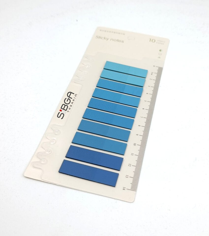 Şeffaf Renkli Postit Post-it Post It. Kitap Ayracı Ayraç Postit Sticker Not Kağıdı 200 Yaprak
