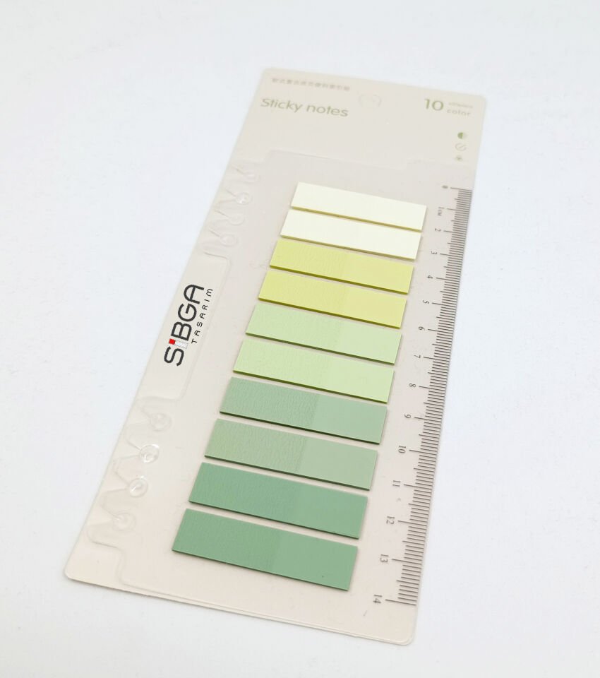 Şeffaf Renkli Postit Post-it Post It. Kitap Ayracı Ayraç Postit Sticker Not Kağıdı 200 Yaprak