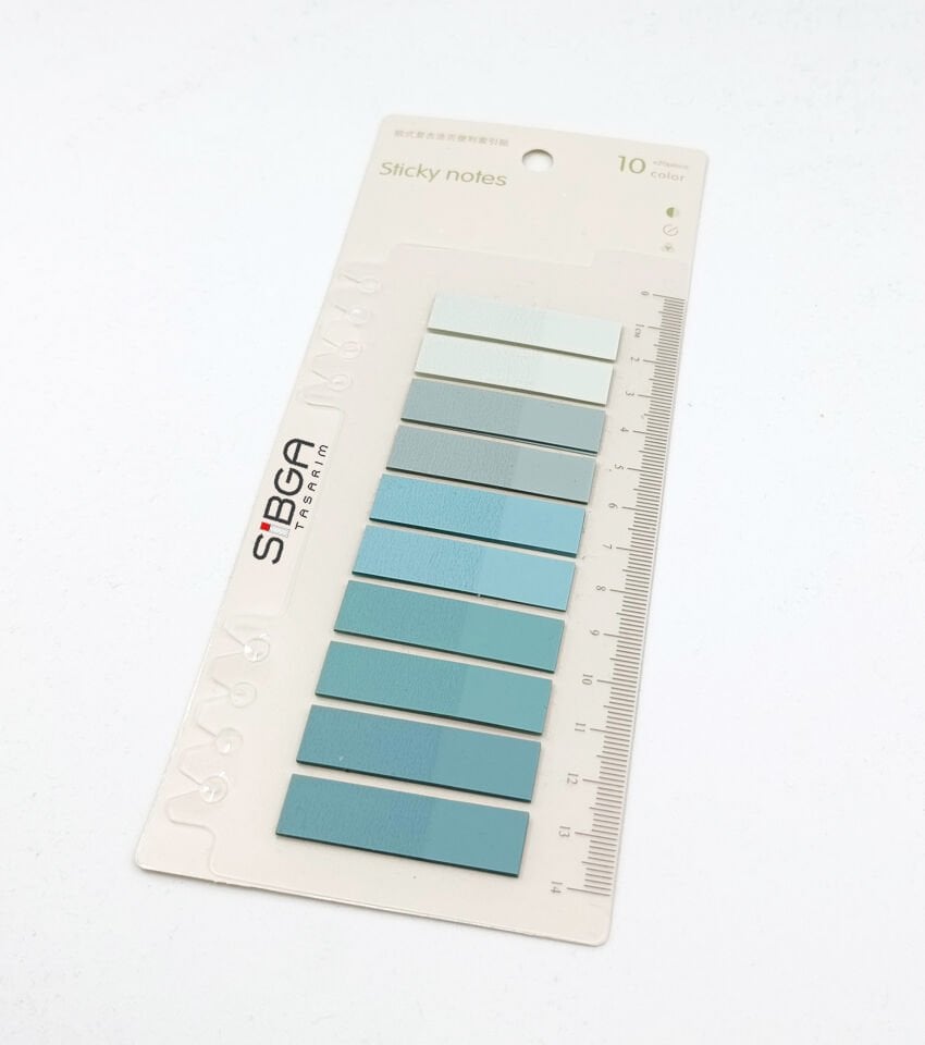 Şeffaf Renkli Postit Post-it Post It. Kitap Ayracı Ayraç Postit Sticker Not Kağıdı 200 Yaprak