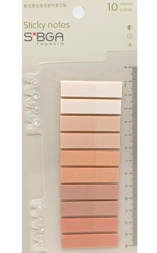 Şeffaf Renkli Postit Post-it Post It. Kitap Ayracı Ayraç Postit Sticker Not Kağıdı 200 Yaprak