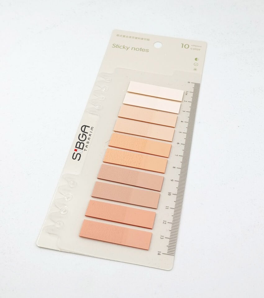 Şeffaf Renkli Postit Post-it Post It. Kitap Ayracı Ayraç Postit Sticker Not Kağıdı 200 Yaprak