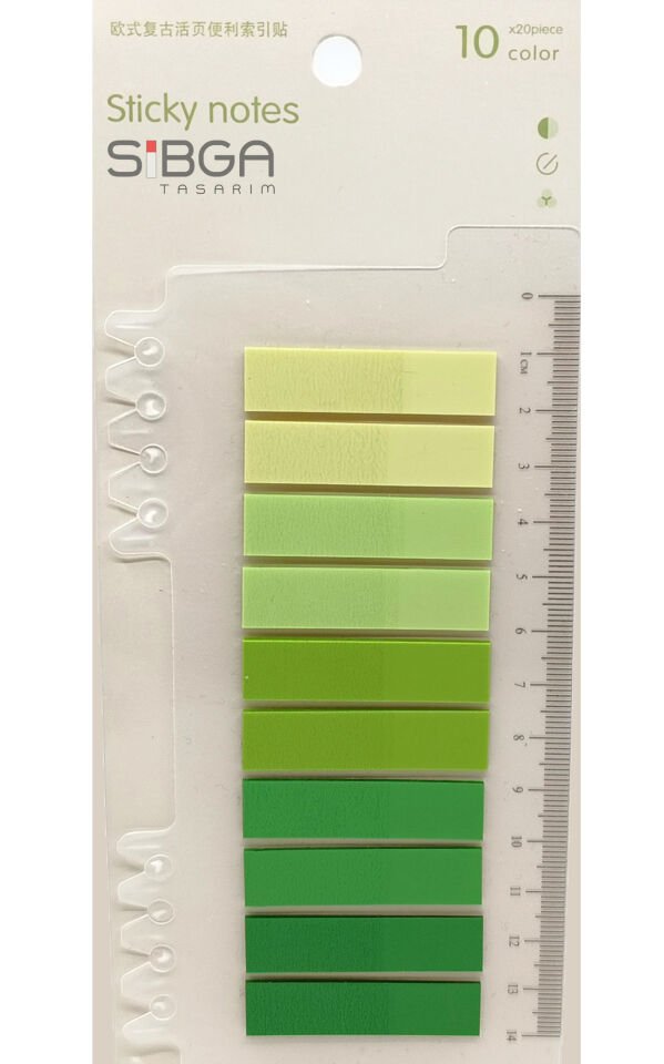 Şeffaf Renkli Postit Post-it Post It. Kitap Ayracı Ayraç Postit Sticker Not Kağıdı 200 Yaprak