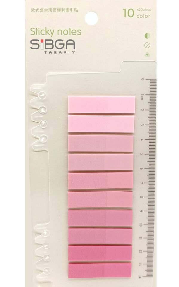 Şeffaf Renkli Postit Post-it Post It. Kitap Ayracı Ayraç Postit Sticker Not Kağıdı 200 Yaprak