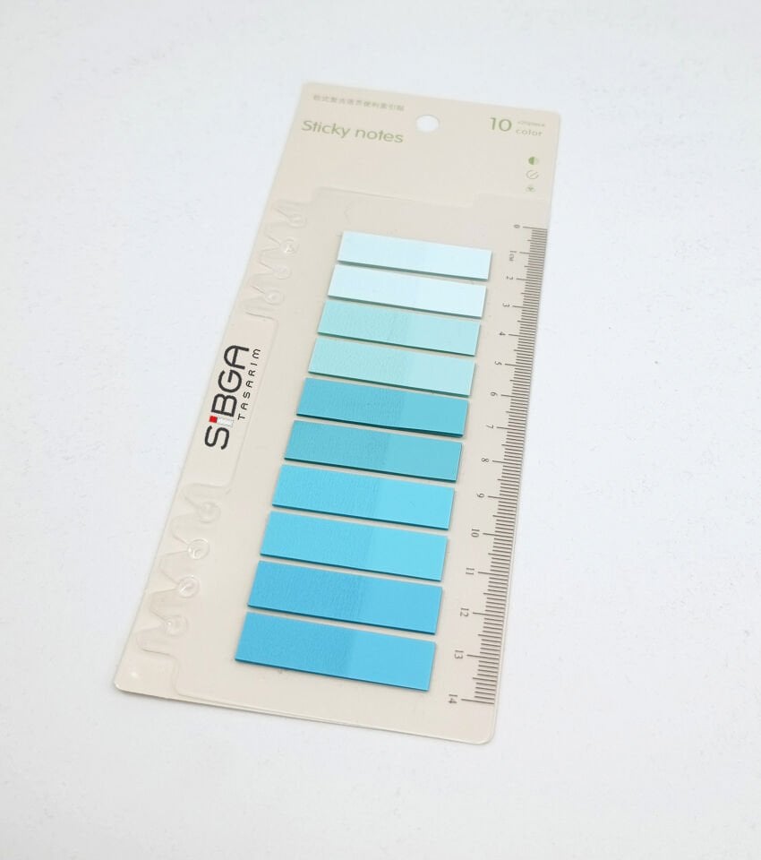 Şeffaf Renkli Postit Post-it Post It. Kitap Ayracı Ayraç Postit Sticker Not Kağıdı 200 Yaprak