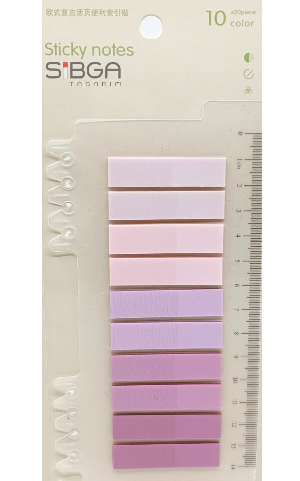 Şeffaf Renkli Postit Post-it Post It. Kitap Ayracı Ayraç Postit Sticker Not Kağıdı 200 Yaprak