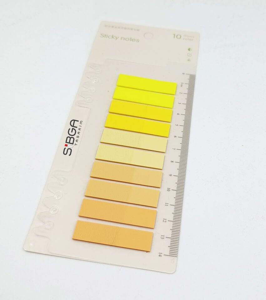 Şeffaf Renkli Postit Post-it Post It. Kitap Ayracı Ayraç Postit Sticker Not Kağıdı 200 Yaprak