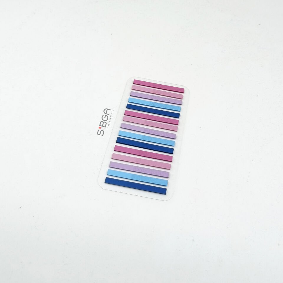 Küçük İnce Şerit 300 yaprak Şeffaf Renkli Postit Post-it Post It. Kitap Ayracı Ayraç Postit Sticker