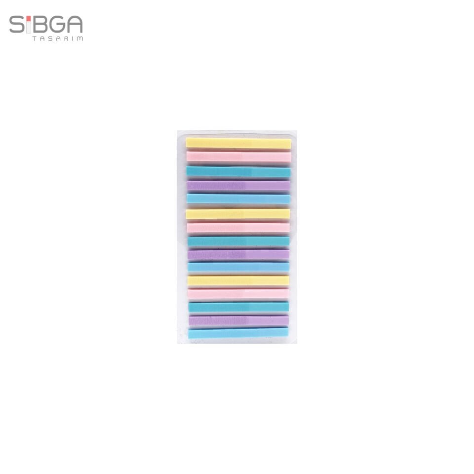 Küçük İnce Şerit 300 yaprak Şeffaf Renkli Postit Post-it Post It. Kitap Ayracı Ayraç Postit Sticker