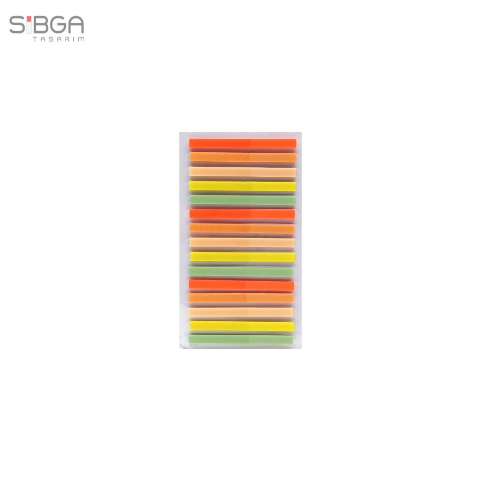 Küçük İnce Şerit 300 yaprak Şeffaf Renkli Postit Post-it Post It. Kitap Ayracı Ayraç Postit Sticker