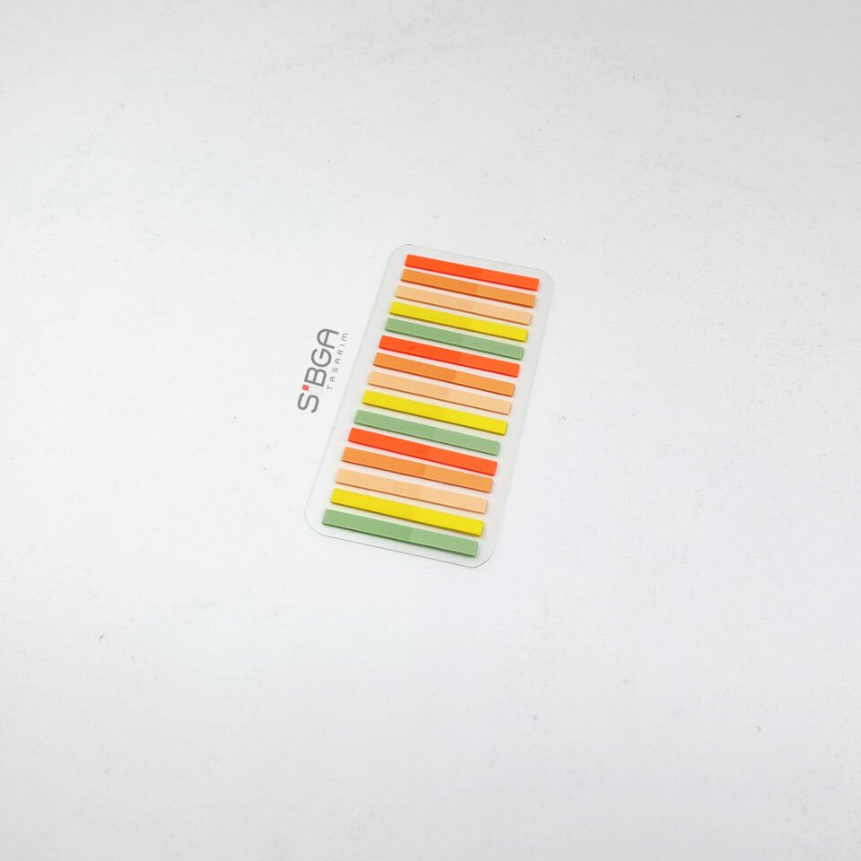 Küçük İnce Şerit 300 yaprak Şeffaf Renkli Postit Post-it Post It. Kitap Ayracı Ayraç Postit Sticker