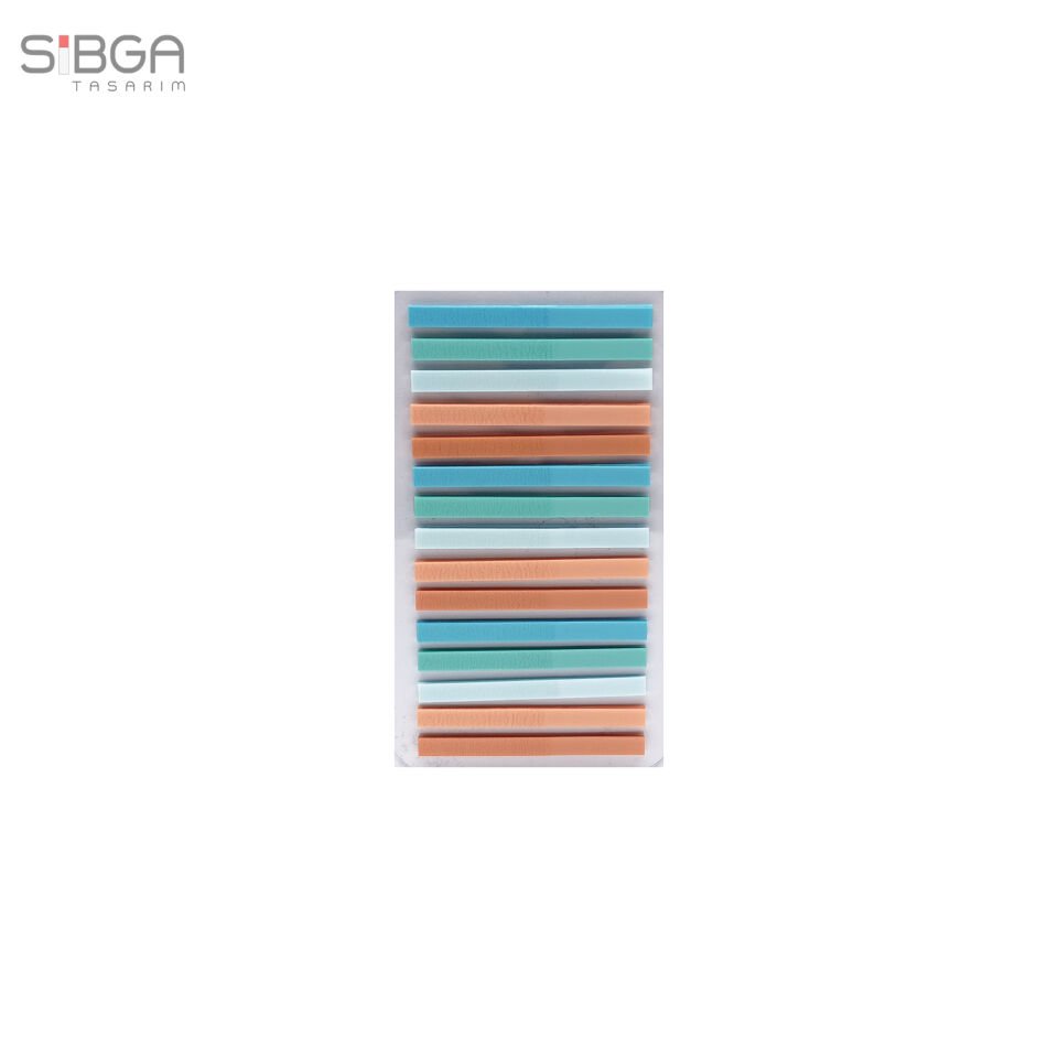 Küçük İnce Şerit 300 yaprak Şeffaf Renkli Postit Post-it Post It. Kitap Ayracı Ayraç Postit Sticker