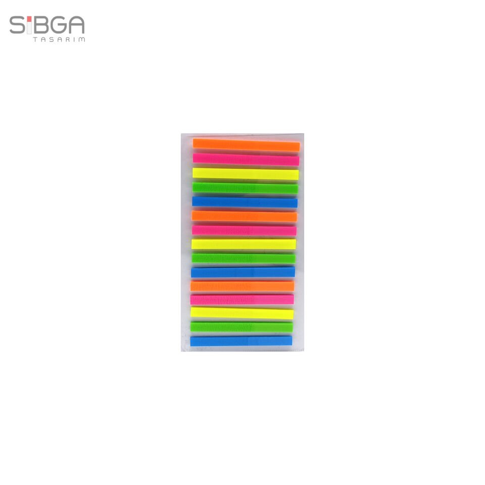 Küçük İnce Şerit 300 yaprak Şeffaf Renkli Postit Post-it Post It. Kitap Ayracı Ayraç Postit Sticker