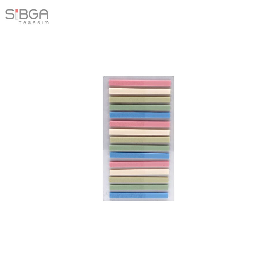 Küçük İnce Şerit 300 yaprak Şeffaf Renkli Postit Post-it Post It. Kitap Ayracı Ayraç Postit Sticker