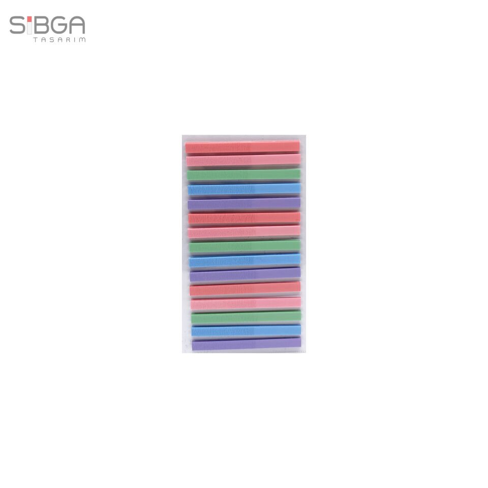 Küçük İnce Şerit 300 yaprak Şeffaf Renkli Postit Post-it Post It. Kitap Ayracı Ayraç Postit Sticker