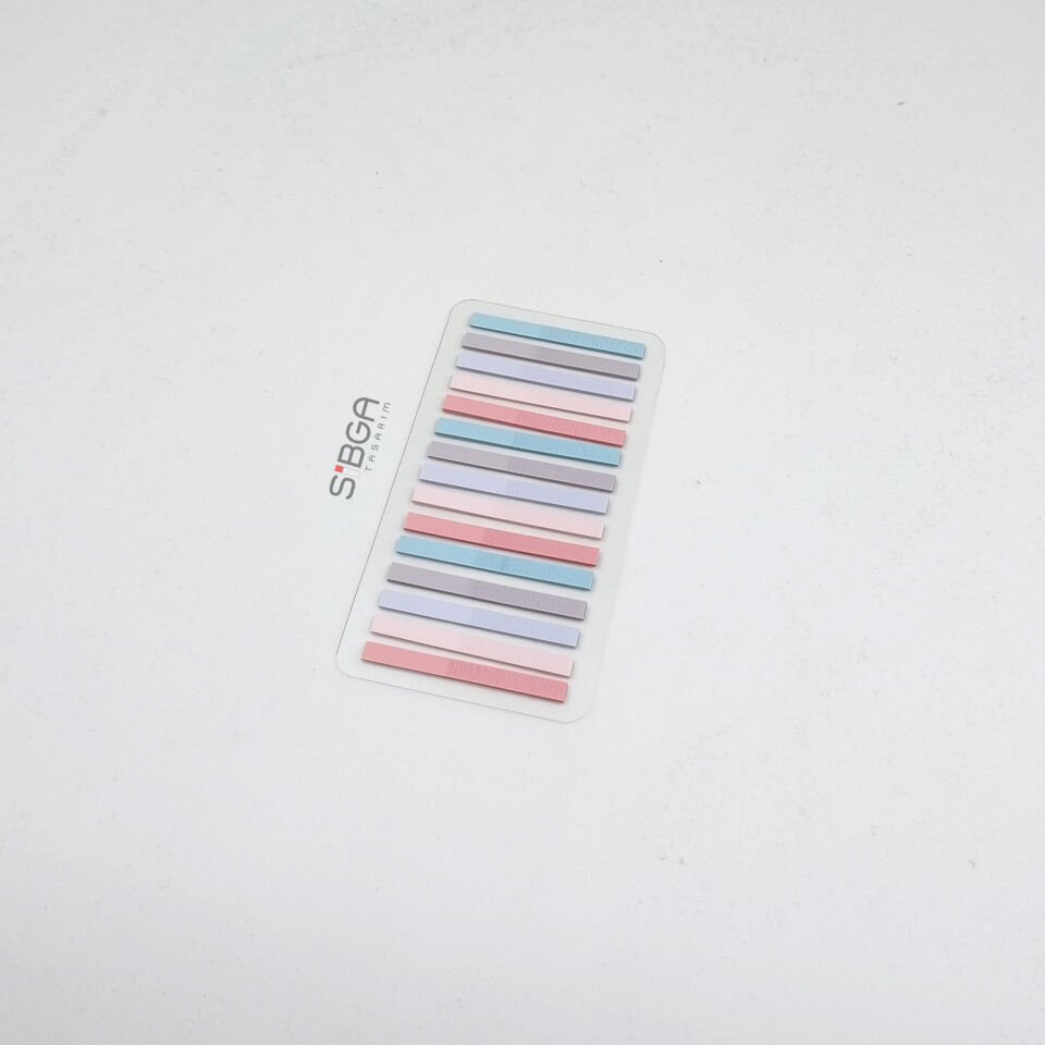 Küçük İnce Şerit 300 yaprak Şeffaf Renkli Postit Post-it Post It. Kitap Ayracı Ayraç Postit Sticker