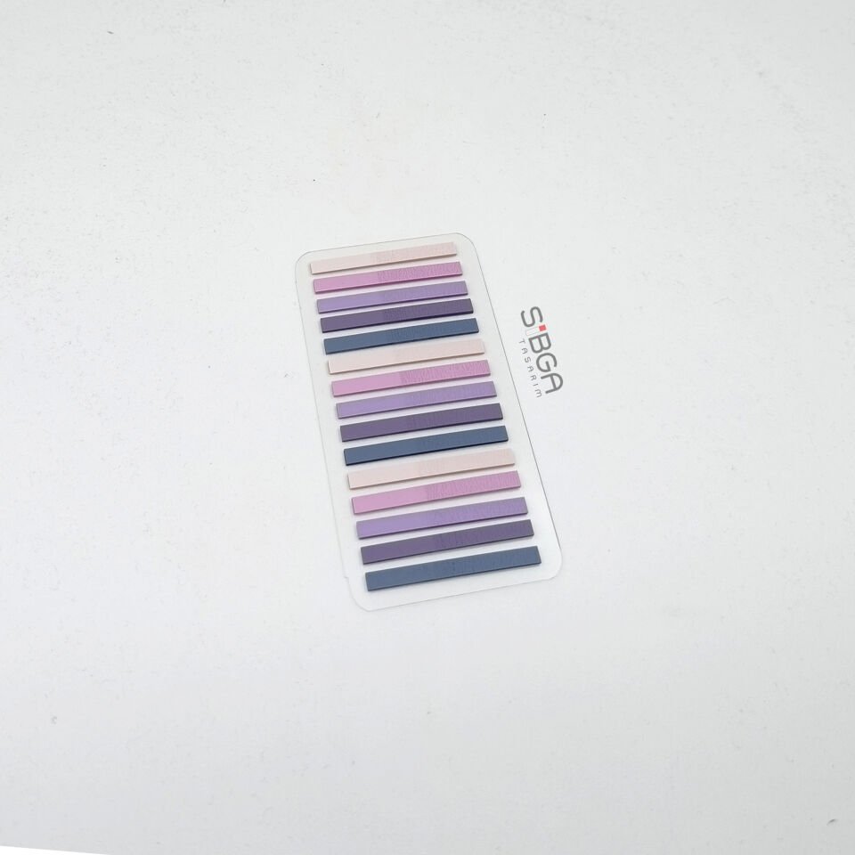 Küçük İnce Şerit 300 yaprak Şeffaf Renkli Postit Post-it Post It. Kitap Ayracı Ayraç Postit Sticker