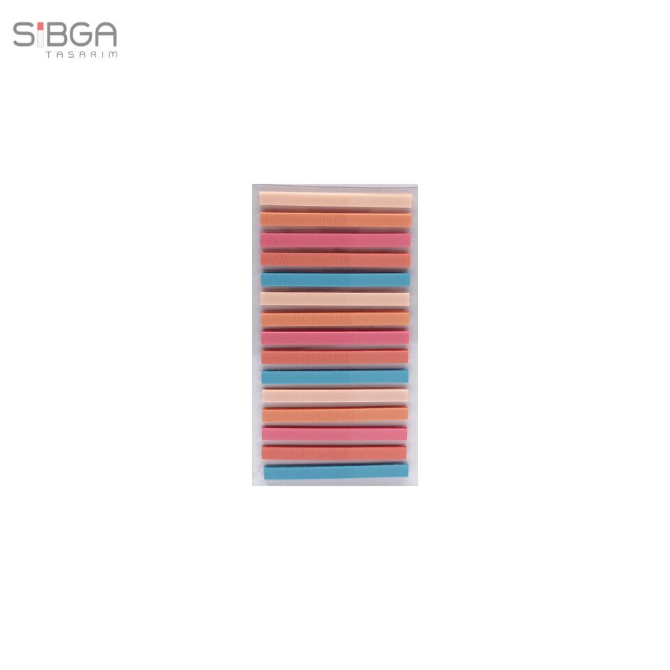 Küçük İnce Şerit 300 yaprak Şeffaf Renkli Postit Post-it Post It. Kitap Ayracı Ayraç Postit Sticker