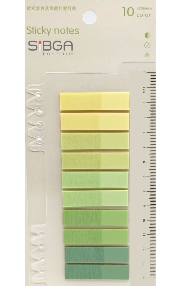Şeffaf Renkli Postit Post-it Post It. Kitap Ayracı Ayraç Postit Sticker Not Kağıdı 200 Yaprak