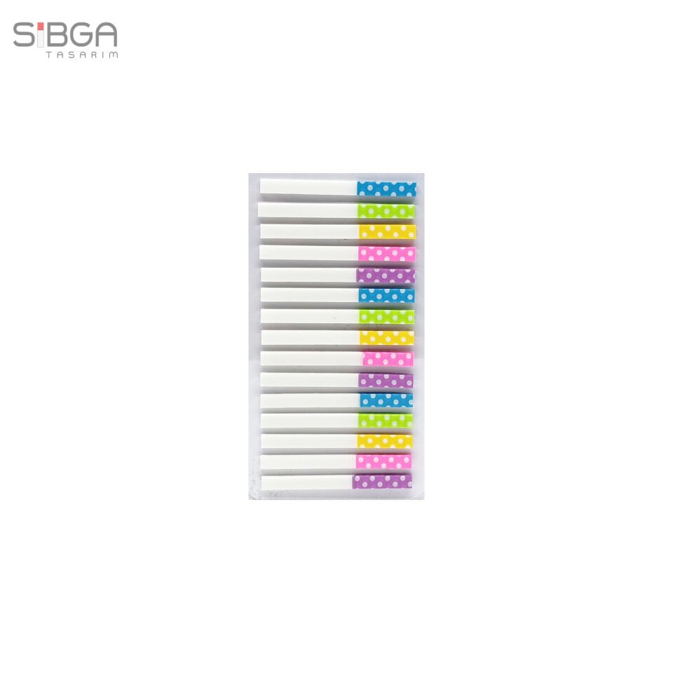 Küçük İnce Şerit 300 yaprak Şeffaf Renkli Postit Post-it Post It. Kitap Ayracı Ayraç Postit Sticker