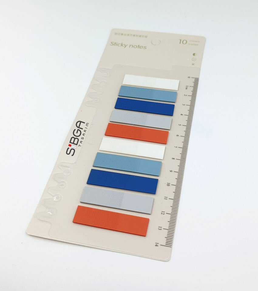 Şeffaf Plastik Postit Kitap Ayracı Ayraç Postit Sticker Not Kağıdı 200 Yaprak
