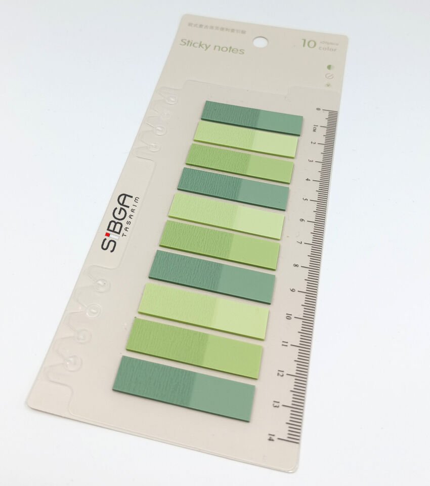 Şeffaf Plastik Postit Kitap Ayracı Ayraç Postit Sticker Not Kağıdı 200 Yaprak