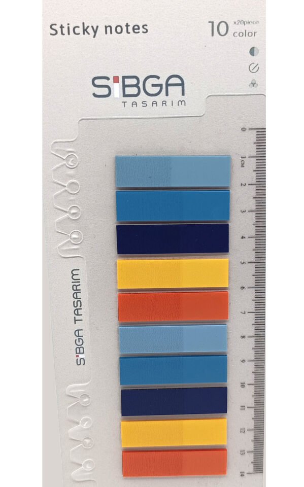 Şeffaf Renkli Postit Post-it Post it. Kitap Ayracı Ayraç Plastik Postit Sticker Not Kağıdı 200 yaprak