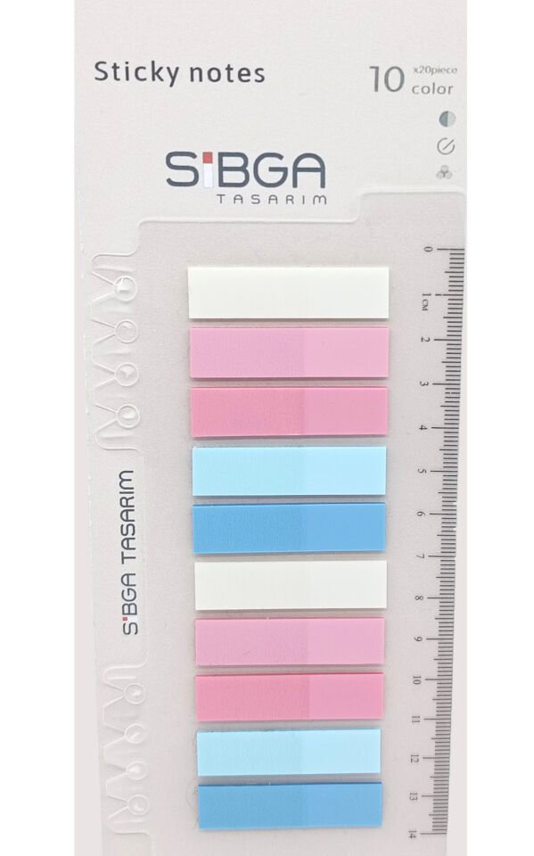 Şeffaf Renkli Postit Post-it Post it. Kitap Ayracı Ayraç Plastik Postit Sticker Not Kağıdı 200 yaprak