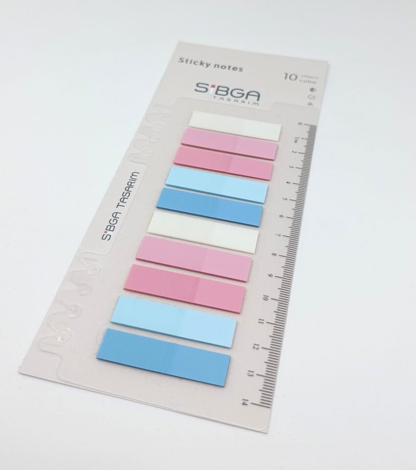 Şeffaf Renkli Postit Post-it Post it. Kitap Ayracı Ayraç Plastik Postit Sticker Not Kağıdı 200 yaprak
