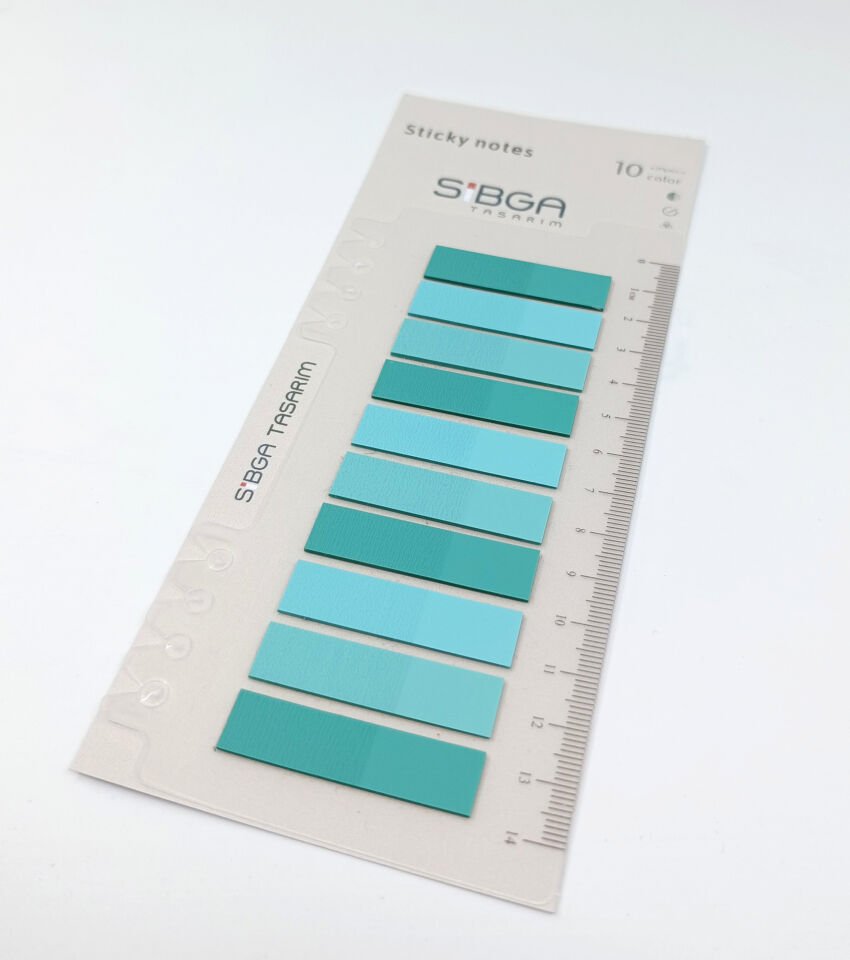 Şeffaf Renkli Postit Post-it Post it. Kitap Ayracı Ayraç Plastik Postit Sticker Not Kağıdı 200 yaprak