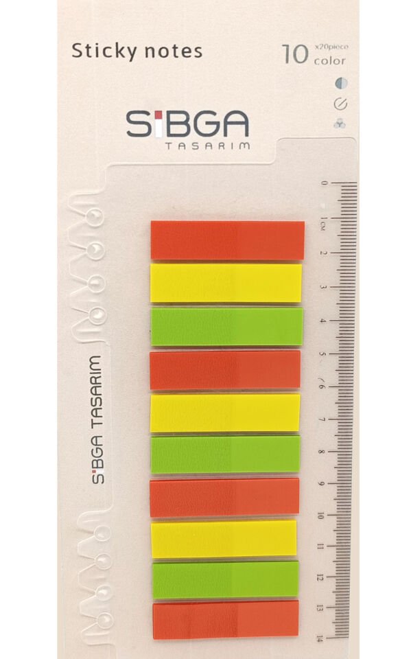 Şeffaf Renkli Postit Post-it Post it. Kitap Ayracı Ayraç Plastik Postit Sticker Not Kağıdı 200 yaprak