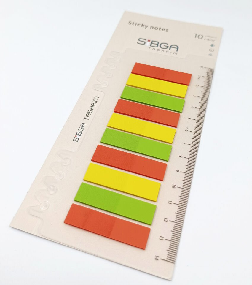 Şeffaf Renkli Postit Post-it Post it. Kitap Ayracı Ayraç Plastik Postit Sticker Not Kağıdı 200 yaprak