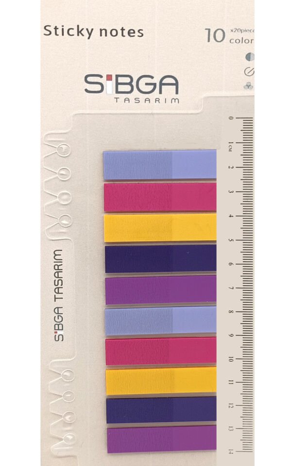 Şeffaf Renkli Postit Post-it Post it. Kitap Ayracı Ayraç Plastik Postit Sticker Not Kağıdı 200 yaprak