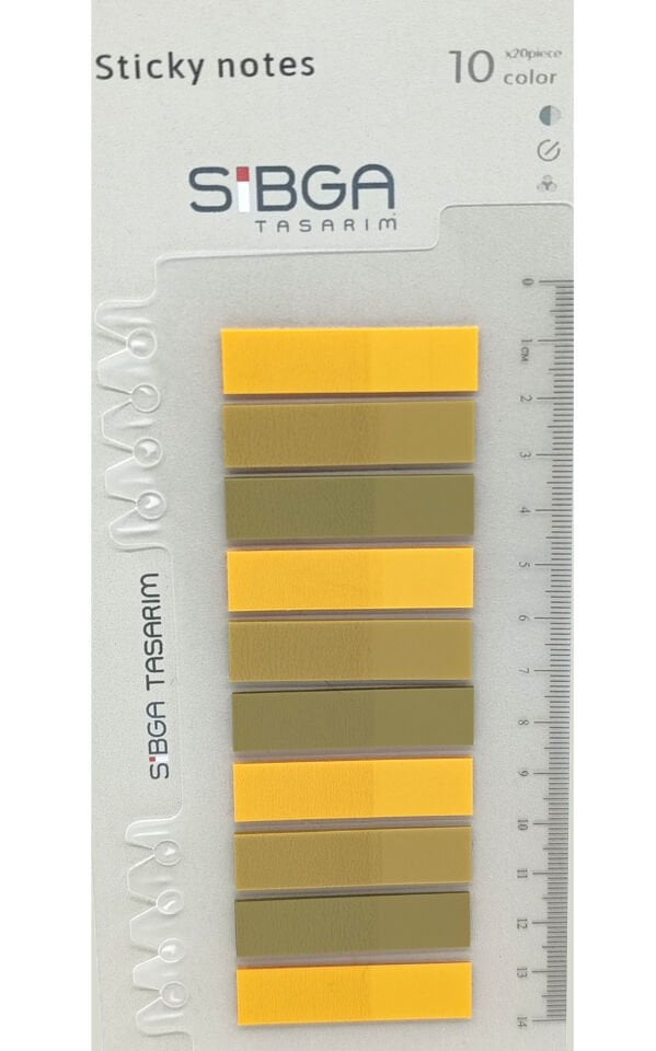 Şeffaf Renkli Postit Post-it Post it. Kitap Ayracı Ayraç Plastik Postit Sticker Not Kağıdı 200 yaprak