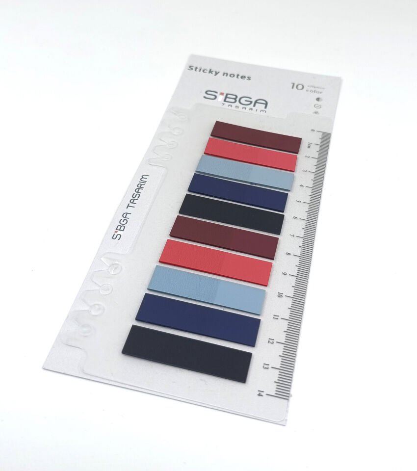 Şeffaf Renkli Postit Post-it Post it. Kitap Ayracı Ayraç Plastik Postit Sticker Not Kağıdı 200 yaprak