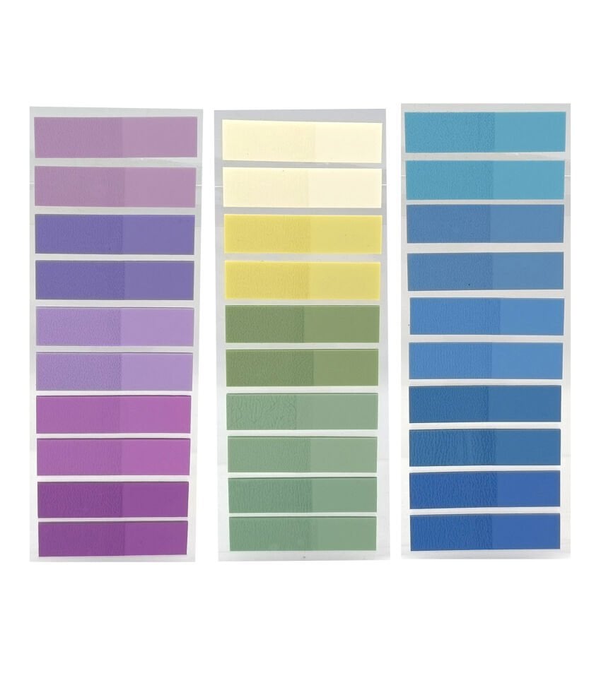 3 Adet Şeffaf Renkli Postit Post-it Post it. Kitap Ayracı Ayraç Plastik Postit Sticker Not Kağıdı 200 yaprak
